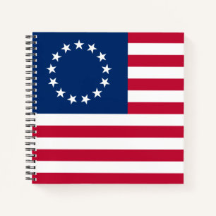 Die American Circle Flag von Betsy Ross Notizbuch