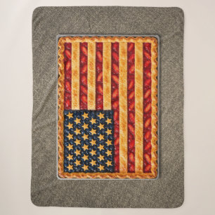 Die American Pie Art Sherpa Decke Sherpadecke