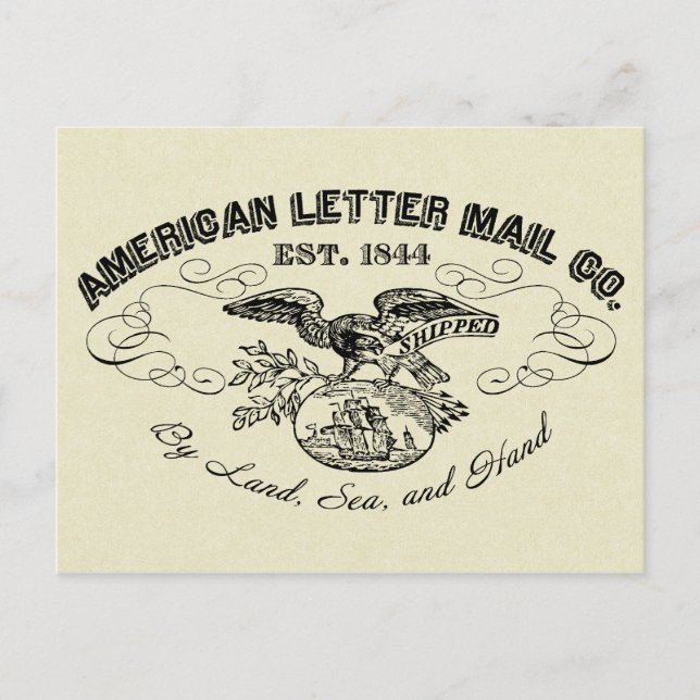 Die amerikanische Briefpostkarte Postkarte (Vorderseite)