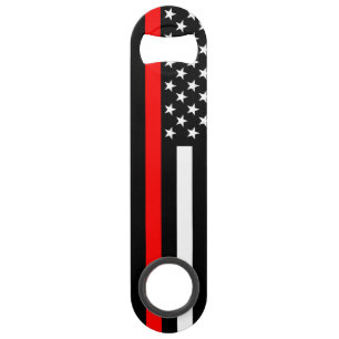 Die amerikanische dünne rote Linie Symbol Speedflaschenöffner