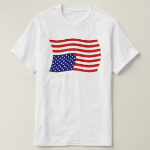 Die amerikanische Fahne auf den Kopf - Trump-Gegne T-Shirt