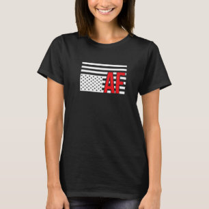 Die amerikanische Fahne im Not-Af-Protest T-Shirt