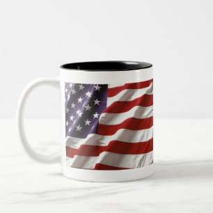 Die amerikanische Flagge - alter Ruhm Zweifarbige Tasse