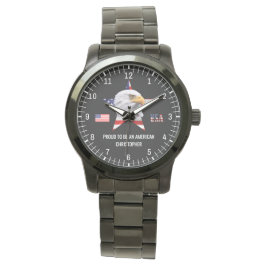 Die amerikanische Flagge, der Atemberaubende Adler Armbanduhr