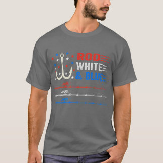 Die amerikanische Flagge Fischen 4. Juli Fischer P T-Shirt