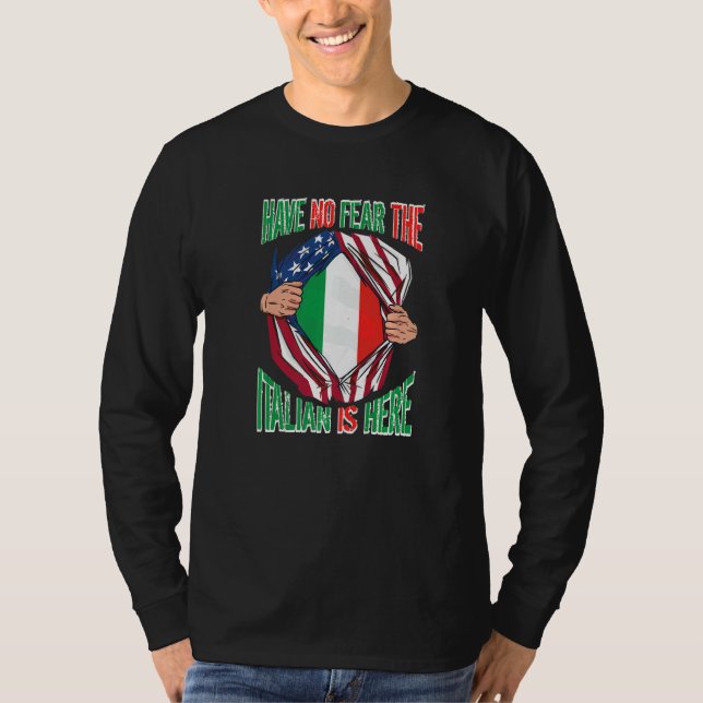 Die amerikanische Flagge hat keine Angst, der Ital T-Shirt (Vorderseite)