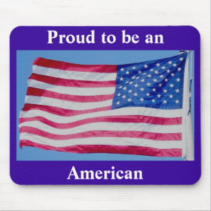Die amerikanische Flagge ist stolz, ein amerikanis Mousepad