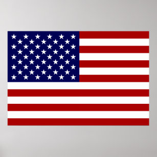 Die amerikanische Flagge Poster