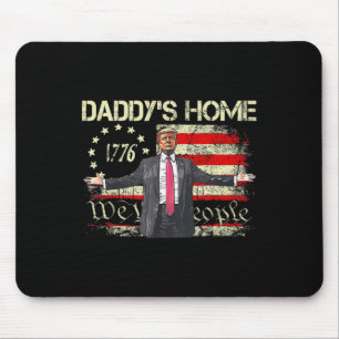 Die amerikanische Flagge Trump 2024 Daddy's Zuhaus Mousepad