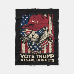 Die amerikanische Flagge wählt Trump, um unsere Ha Fleecedecke