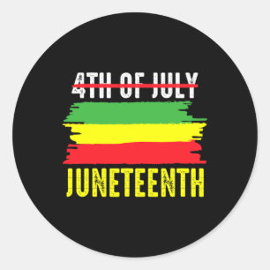 Die amerikanische Juneteenta in Afrika ist mein Un Runder Aufkleber
