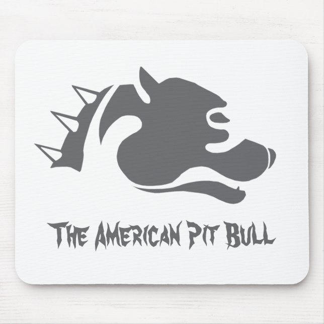 Die amerikanische Pitbull - Mausunterlage Mousepad (Vorne)
