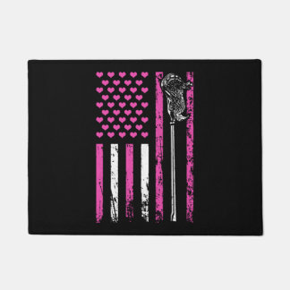 Die amerikanische Sportflagge Lacrosse Stick Valen Fußmatte