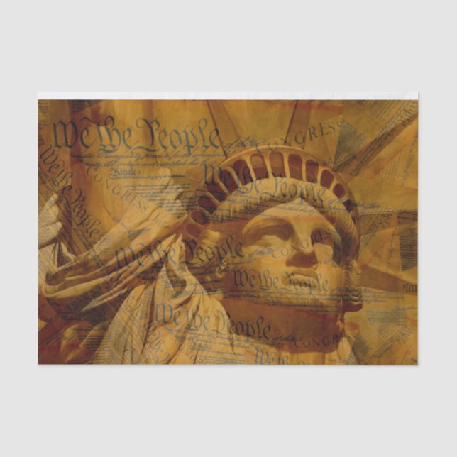 Die amerikanische Verfassung Seidenpapier (Vorderseite)