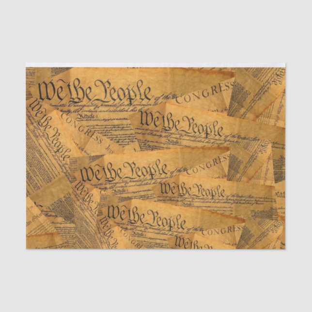 Die amerikanische Verfassung Seidenpapier (Vorderseite)