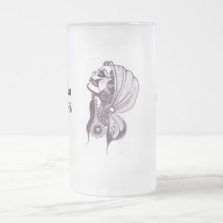 Die amerikanischer Sinti und Roma-Zombie-mattierte Mattglas Bierglas
