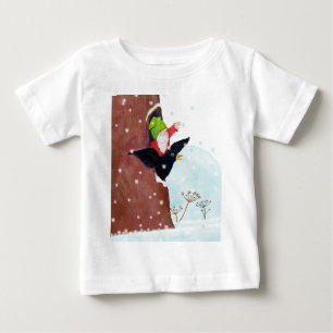 Die Amsel und der Waldgnom winken  Baby T-shirt