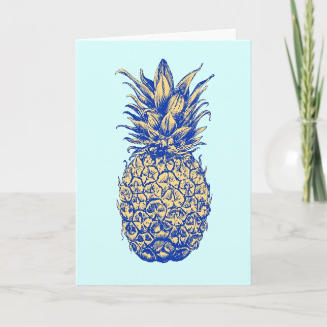 Die Ananas von Posh - Dankeschön-Karte Dankeskarte (Vorderseite)