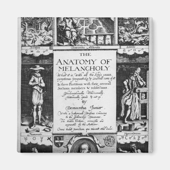 Die Anatomie der Melancholie Magnet (Vorne)