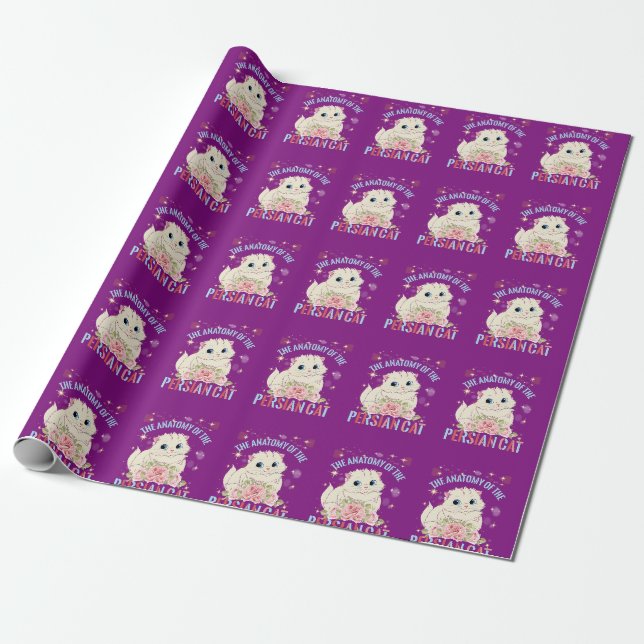 Die Anatomie der persischen Katze Geschenkpapier (Ungerollt)