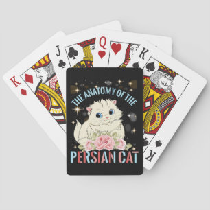 Die Anatomie der persischen Katze Spielkarten