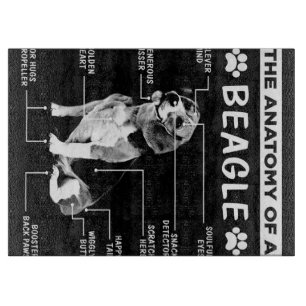 Die Anatomie eines Beagle-Hundes Schneidebrett