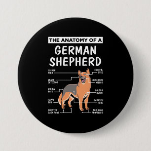 Die Anatomie eines deutschen Hirten Button