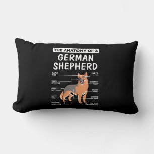 Die Anatomie eines deutschen Hirten Lendenkissen