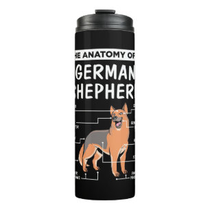 Die Anatomie eines deutschen Hirten Thermosbecher
