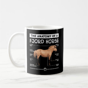 Die Anatomie eines Fjordpferdes Kaffeetasse