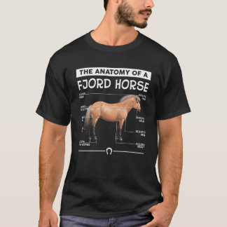 Die Anatomie eines Fjordpferdes T-Shirt