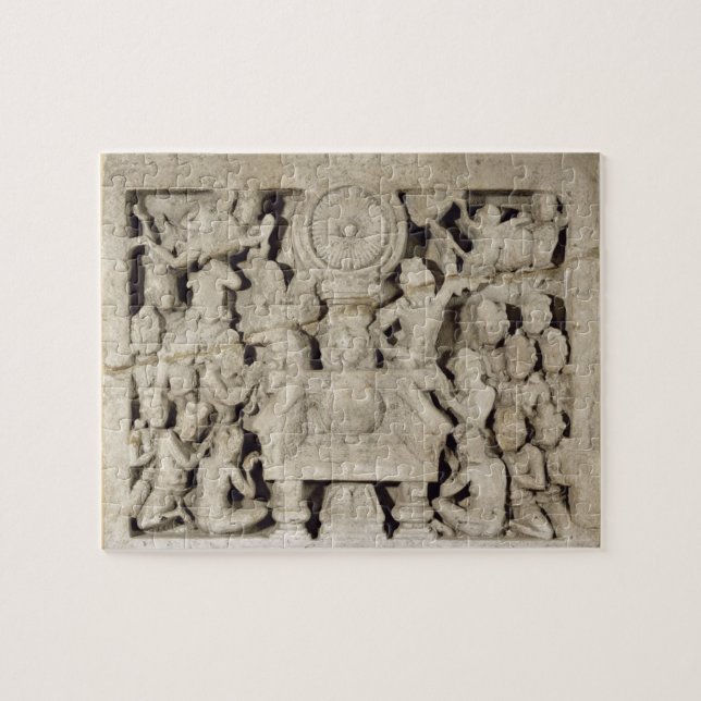 Die Anbetung der buddhistischen Symbole, Amaravati (Horizontal)