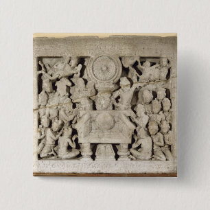 Die Anbetung der buddhistischen Symbole, Amaravati Button