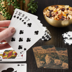 Die Anbetung der Heiligen Drei Könige von Leonardo Spielkarten