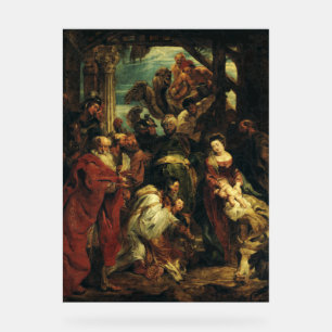 Die Anbetung der Heiligen Drei Könige von Peter Pa Acrylschild