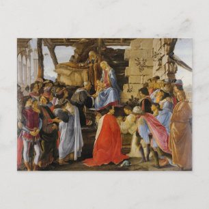 Die Anbetung der Magier von Botticelli Postkarte