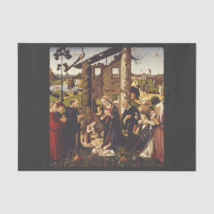 Die Anbetung von Biagio d'Antonio Mittelalterliche Seidenpapier