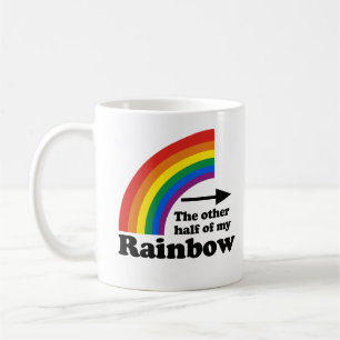 Die andere Hälfte meines Regenbogens (linke Seite) Kaffeetasse