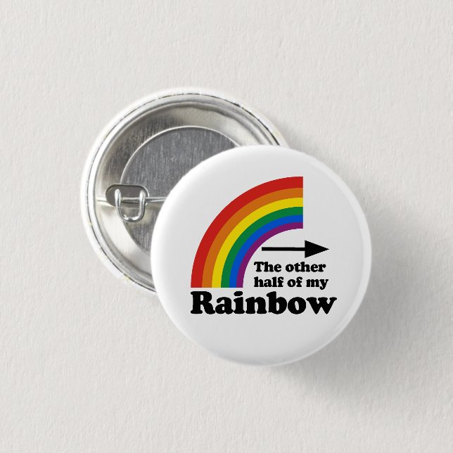Die andere Hälfte meines Regenbogens (Verlassen) Button (Vorne & Hinten)
