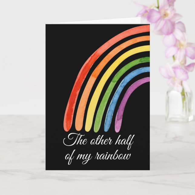 Die andere Hälfte meines Regenbogens vervollständi Karte (Orchidee)