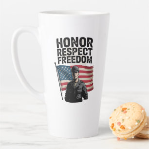 Die Anerkennung des Veteran Day Patriotic Design Milchtasse