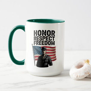 Die Anerkennung des Veteran Day Patriotic Design Tasse
