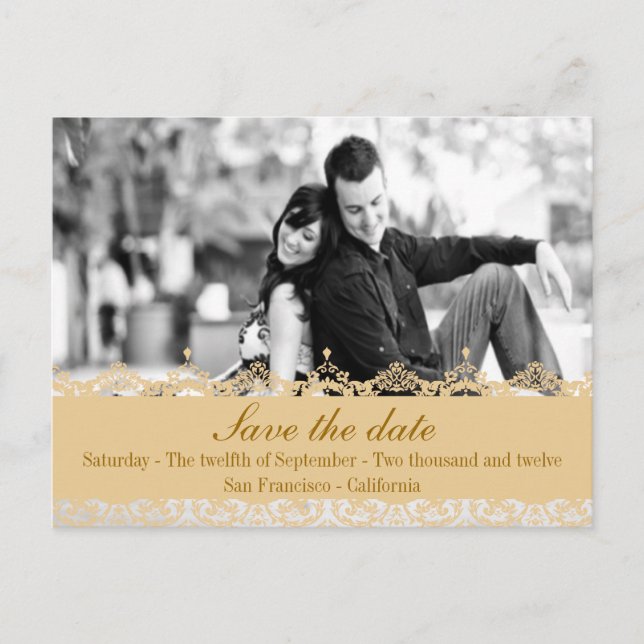 Die Anette-Save the Date Postkarte (Vorderseite)