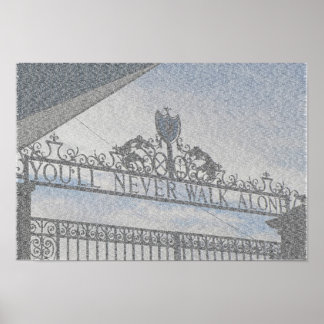 Die Anfield Gates des FC Liverpool Poster
