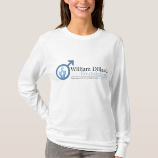 Die angepasste lange Hülse WDF Frauen (weiß) T-Shirt