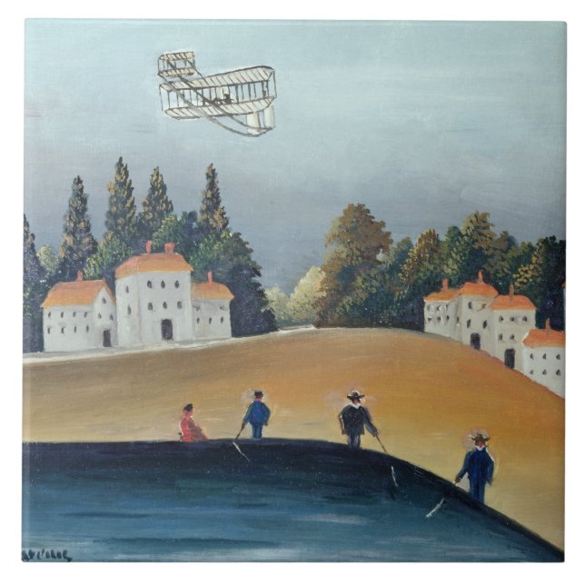 Die Angler, c.1908-09 (Öl auf Leinwand) Fliese (Vorderseite)