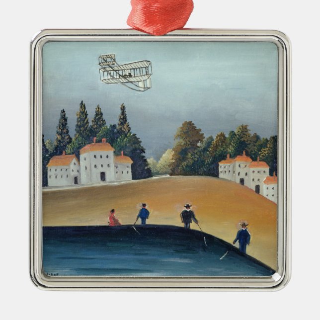 Die Angler, c.1908-09 (Öl auf Leinwand) Silbernes Ornament (Vorne)
