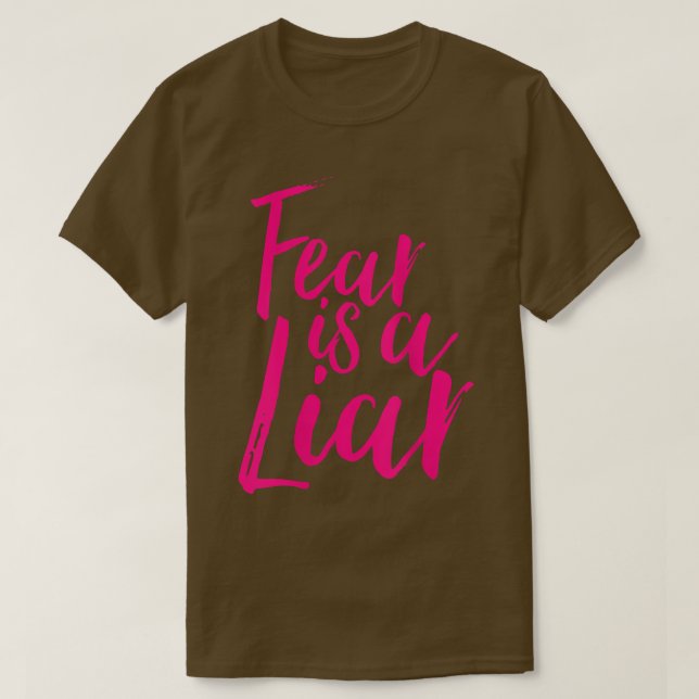 Die Angst der Frauen ist eine klare positive Motiv T-Shirt (Design vorne)