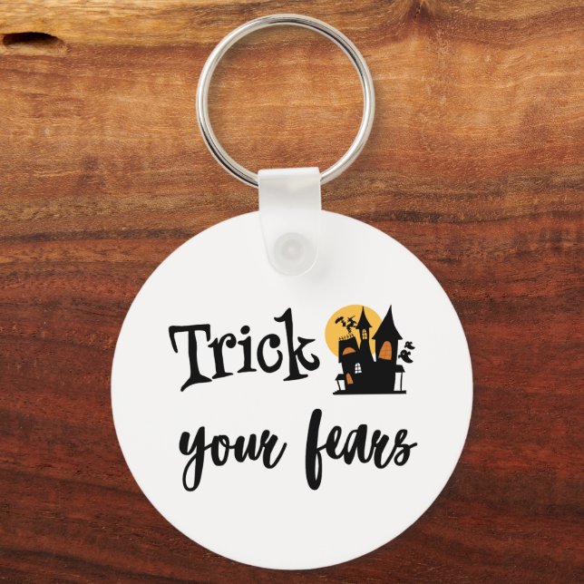 Die Ängste tricksen, selbst Leckerei Schlüsselanhänger (Rückseite)