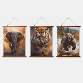 Die Anklage Wandteppich Mit Holzrahmen